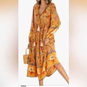 R. Viomos- Bohemian Midi Dresses